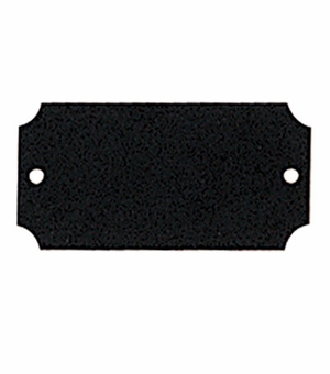 2-1/2 X 1-1/4 Inch Black Brass Plate