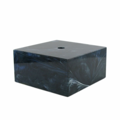 2-1/2 X 2-1/2 X 1 MARBLEIZED BLACK BASE