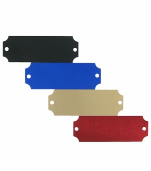 2-1/2 X 7/8 Inch Aluminum Plate in Multiple Colors