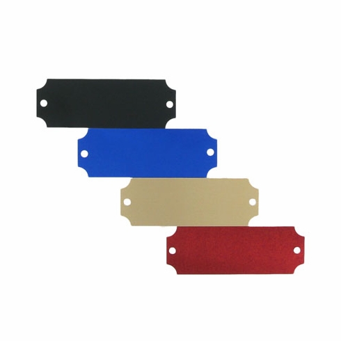 2-1/2 X 7/8 ALUMINUM PLATE - MULTIPLE COLORS