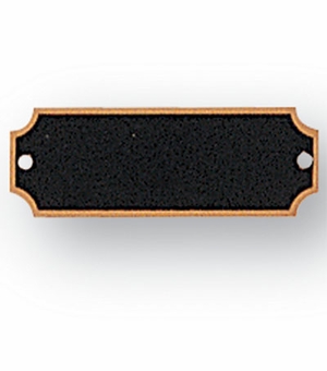 2-1/2 X 7/8 Inch Black Screened Plate