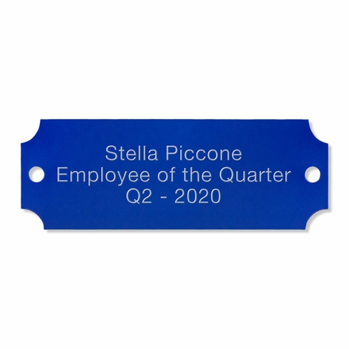 2-1/2 X 7/8 BLUE ALUMINUM