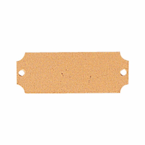 2-1/2 X 7/8 BRASS PLATE WITH 2 HOLES