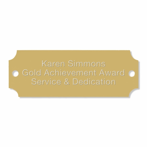 2-1/2 X 7/8 GOLD ALUMINUM