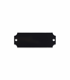 2-1/2 X 7/8 Inch Black Brass Perpetual Plate for Engraving