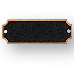 2-1/2 X 7/8 BLACK SCREENED PLATE