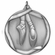 2-1/4 Inch 3D Die-Cast Ballerina Themed Medal in Antique Brass, Silver, or Bronze