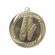 2-1/4 Inch Ballet Themed Medal in Antique Gold with Insert