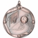 2-1/4 Inch 3D Die-Cast Basketball Medal in Antique Brass, Silver, or Bronze