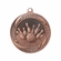 2-1/4 Inch Bowling Medal in Antique Gold, Silver, or Bronze with Insert