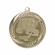 2-1/4 Inch Hockey Themed Medal in Antique Gold, Silver, or Bronze with Insert