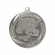 2-1/4 Inch Hockey Themed Medal in Antique Gold, Silver, or Bronze with Insert