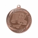 2-1/4 Inch Hockey Themed Medal in Antique Gold, Silver, or Bronze with Insert