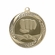 2-1/4 Inch Karate Medal in Antique Gold, Silver, or Bronze with Insert
