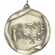 2-1/4 Inch 3D Die-Cast Music Themed Medal in Antique Brass, Silver, or Bronze