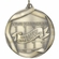 2-1/4 Inch 3D Die-Cast Perfect Attendance Medal in Antique Brass, Silver, or Bronze