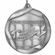 2-1/4 Inch 3D Die-Cast Perfect Attendance Medal in Antique Brass, Silver, or Bronze