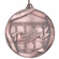 2-1/4 Inch 3D Die-Cast Perfect Attendance Medal in Antique Brass, Silver, or Bronze