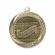 2-1/4 Inch Perfect Attendance Medal in Antique Gold with Insert