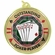 2-1/4 Inch in Diameter Round Poker Themed Medal with Mylar Detailing and Customizable Back