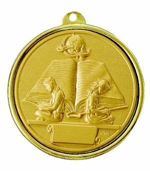 2-1/4 INCH READING ACHIEVEMENT MEDAL, MULTIPLE COLORS