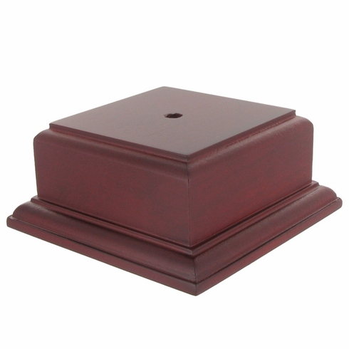 2-1/8 X 3-1/2 X 3-1/2 ROSEWOOD FINISH BASE FOR BOWL OR CUP