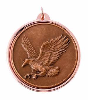 2-3/16 INCH MEDAL FRAME, EAGLE MEDALLION - MULTIPLE COLORS
