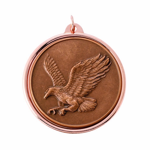 2-3/16 INCH MEDAL FRAME, EAGLE MEDALLION - MULTIPLE COLORS