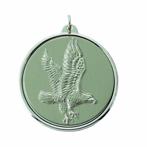 2-3/16 INCH MEDAL FRAME, EAGLE MEDALLION - MULTIPLE COLORS