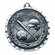 2-3/4 Inch 3-D Baseball Medal in Antique Brass, Pewter or Bronze Finish