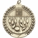 2-3/4 Inch Bowling Medal 3- Dimensional Die Cast Satin in Antique Brass, Pewter or Bronze Finish