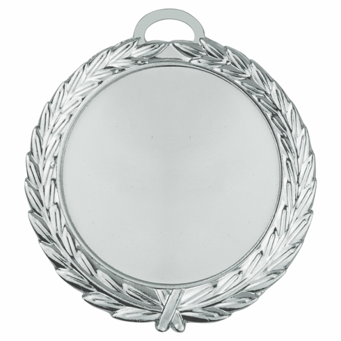 2-3/4 INCH BRIGHT GOLD WREATH MEDAL FRAME HOLDS 2" INSERT