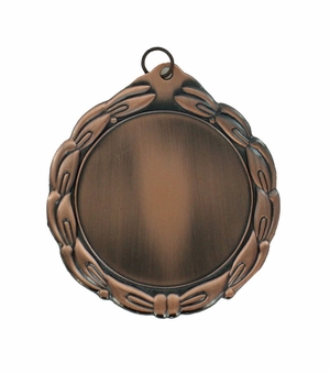 2-3/4 INCH DIE CAST BRONZE MEDAL HOLDS 2 INCH INSERT