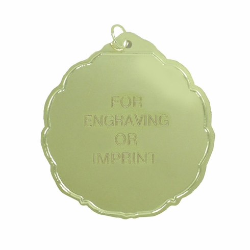 2-3/4 INCH DIE CAST GOLD MEDAL HOLDS 2 INCH INSERT