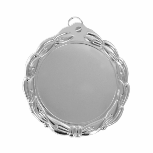 2-3/4 INCH DIE CAST SILVER MEDAL HOLDS 2 INCH INSERT