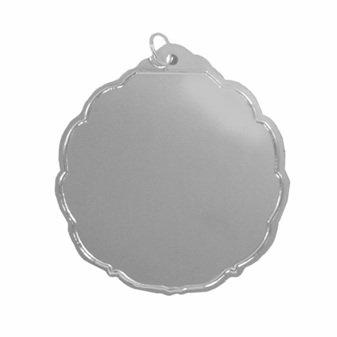 2-3/4 INCH DIE CAST SILVER MEDAL HOLDS 2 INCH INSERT