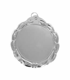 2-3/4 INCH DIE CAST SILVER MEDAL HOLDS 2 INCH INSERT