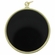 2-3/4 INCH DIE CAST TWO SIDED GOLD MEDAL WITH 2 INCH RECESSED BLACK DISCS BOTH SIDES