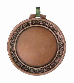 2-3/4 INCH DIE STRUCK MEDAL HOLDS 2 INCH INSERT - MULTIPLE COLORS