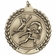 2-3/4 Inch Gymnastics Medal 3- Dimensional Die Cast Satin in Antique Brass, Pewter or Bronze Finish