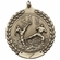 2-3/4 Inch Karate Medal 3- Dimensional Die Cast Satin in Antique Brass, Pewter or Bronze Finish