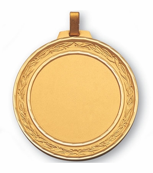 2-3/4 INCH MEDAL FRAME DIAMOND CUT BORDER, HOLDS 2 INCH INSERT