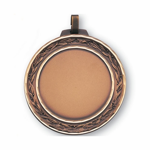 2-3/4 INCH MEDAL FRAME DIAMOND CUT BORDER HOLDS 2 INCH INSERT