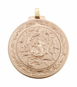 2 3/4 INCH MEDAL FRAME WITH ALL SPORTS MEDALLION - MULTIPLE COLORS