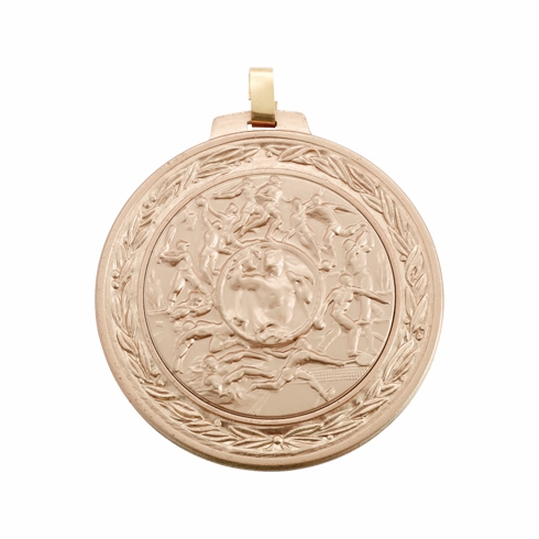 2 3/4 INCH MEDAL FRAME WITH ALL SPORTS MEDALLION - MULTIPLE COLORS