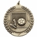 2-3/4 Inch Soccer Medal 3- Dimensional Die Cast Satin in Antique Brass, Pewter or Bronze Finish