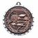 2-3/4 Inch 3-D Swimming Medal in Antique Brass, Pewter or Bronze Finish