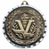 2-3/4 Inch 3-D Victory Medal in Antique Brass, Pewter or Bronze Finish