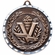 2-3/4 Inch 3-D Victory Medal in Antique Brass, Pewter or Bronze Finish