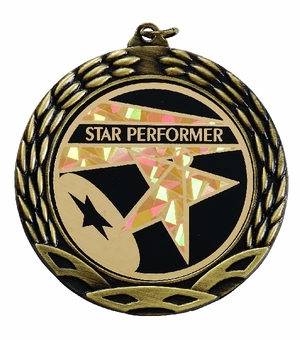 2-3/4 INCH WREATH MEDAL FRAME HOLDS 2 INCH INSERT, MULTIPLE COLORS